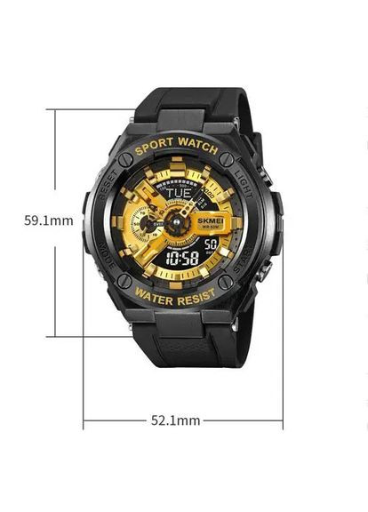 Годинник наручний чоловічий 2101BKGD, армійський годинник протиударний, оригінальний чоловічий годинник спортивний Skmei (364664395)