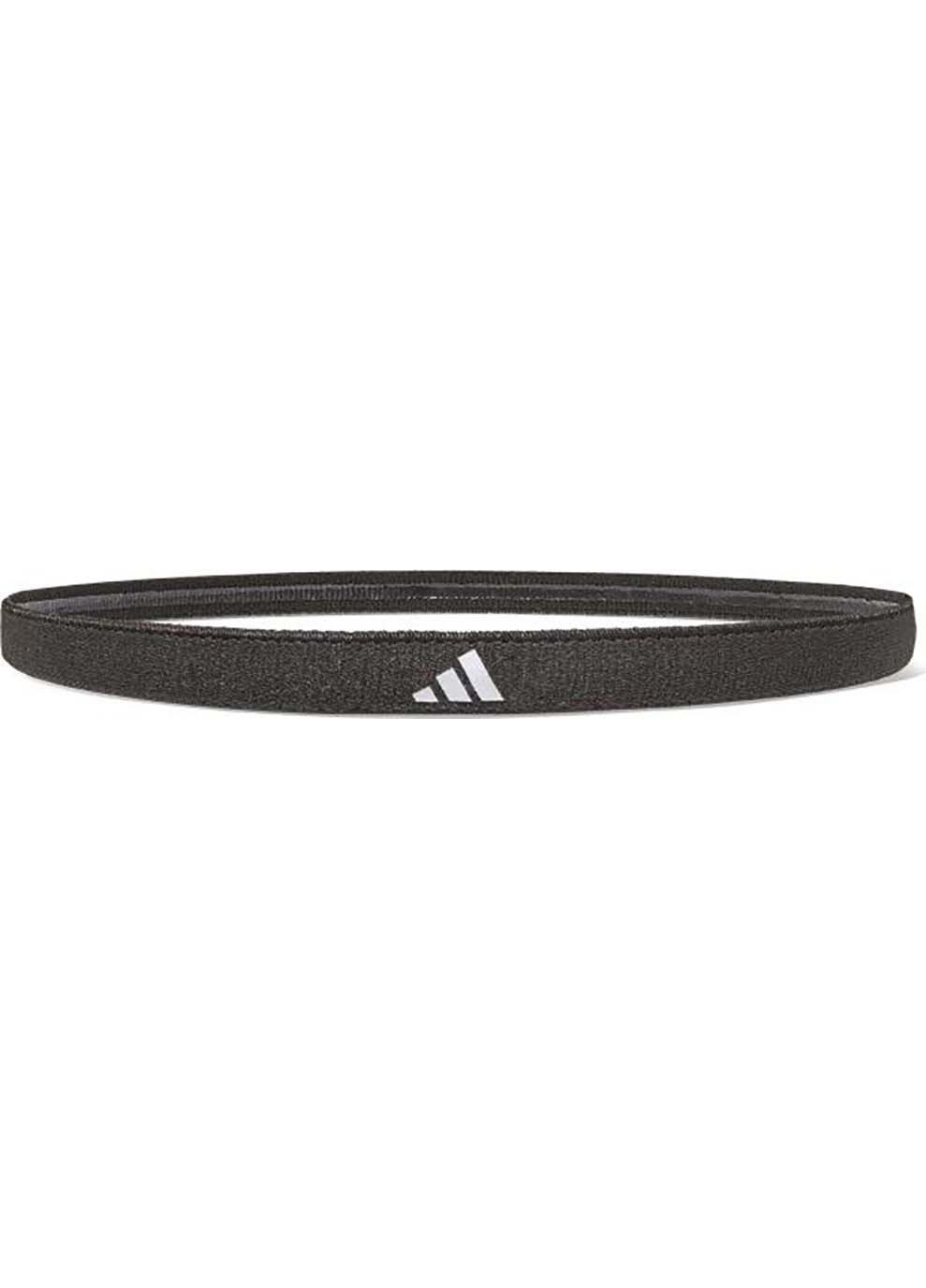 Повязки на голову Hairbands 3pk Черный, Серый, Бордовый adidas (367598072)