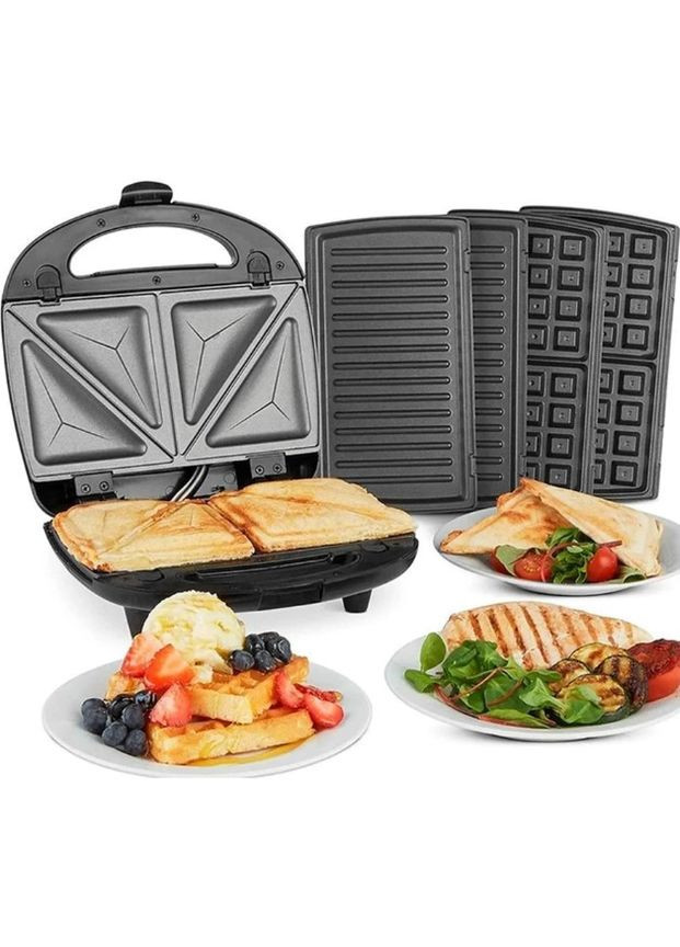 Сэндвичница 6 в 1 со сменными пластинами (1756374637) Domotec MS-7706 (330782584)