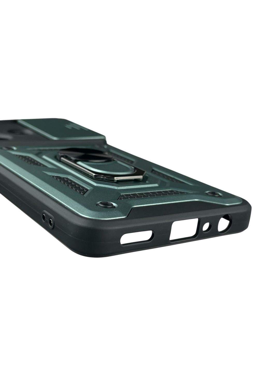 Чохол для A3x броньований з кільцем-тримачем підставкою зі шторкою на оппо а3х зелений rg1 Oppo (366389581)