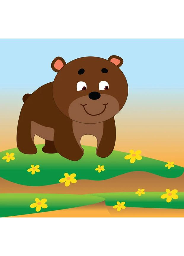 Книга игра с наклейками. Мама и малыши. Книга 3 Медвежонок Книжковий хмарочос (370064562)