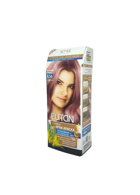 Крем-краска стойкая Elitan Intensive 8.56 Розовый сандал Комбі (335869166)