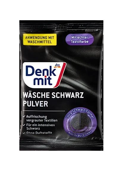 Wäsche schwarz Pulver 50 g порошок для відновлення чорного кольору Denkmit (390441278)