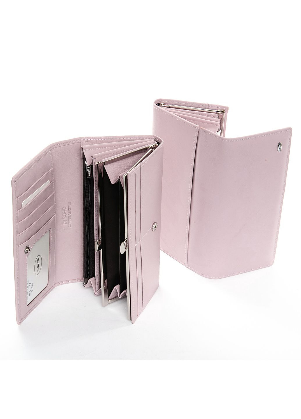 Женский кожаный кошелек Dr. Bond w501 рожево-ліловий (266422859)