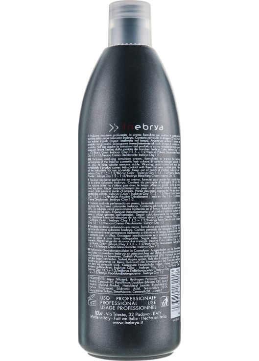 Парфумована окислювальна емульсія для волосся 6% Hydrogen Peroxide 1000ml (185457-116086) Inebrya (368631676)