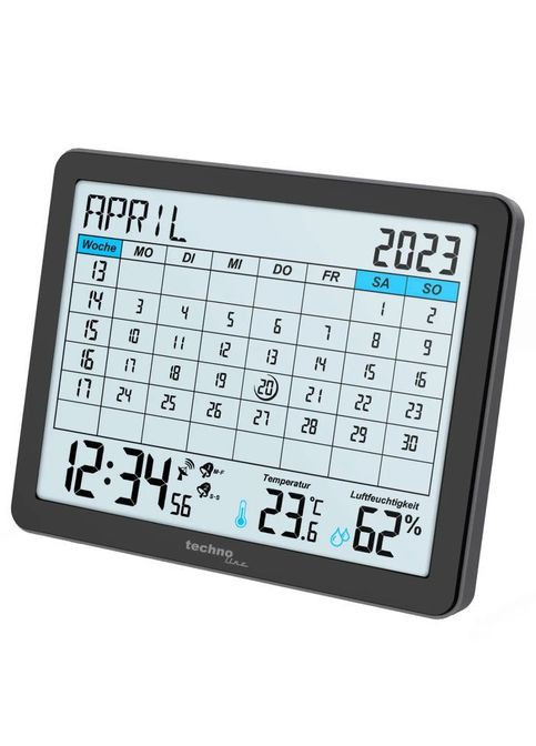 Настільний годинник календар WT2600 Black (DAS302467) Technoline календар WT2600 Black (356149569)