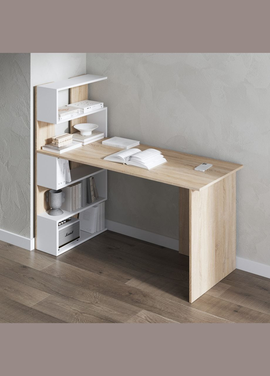 Стол письменный с полками слева, для ноутбука и компьютера M-24 VAYS (373288745)