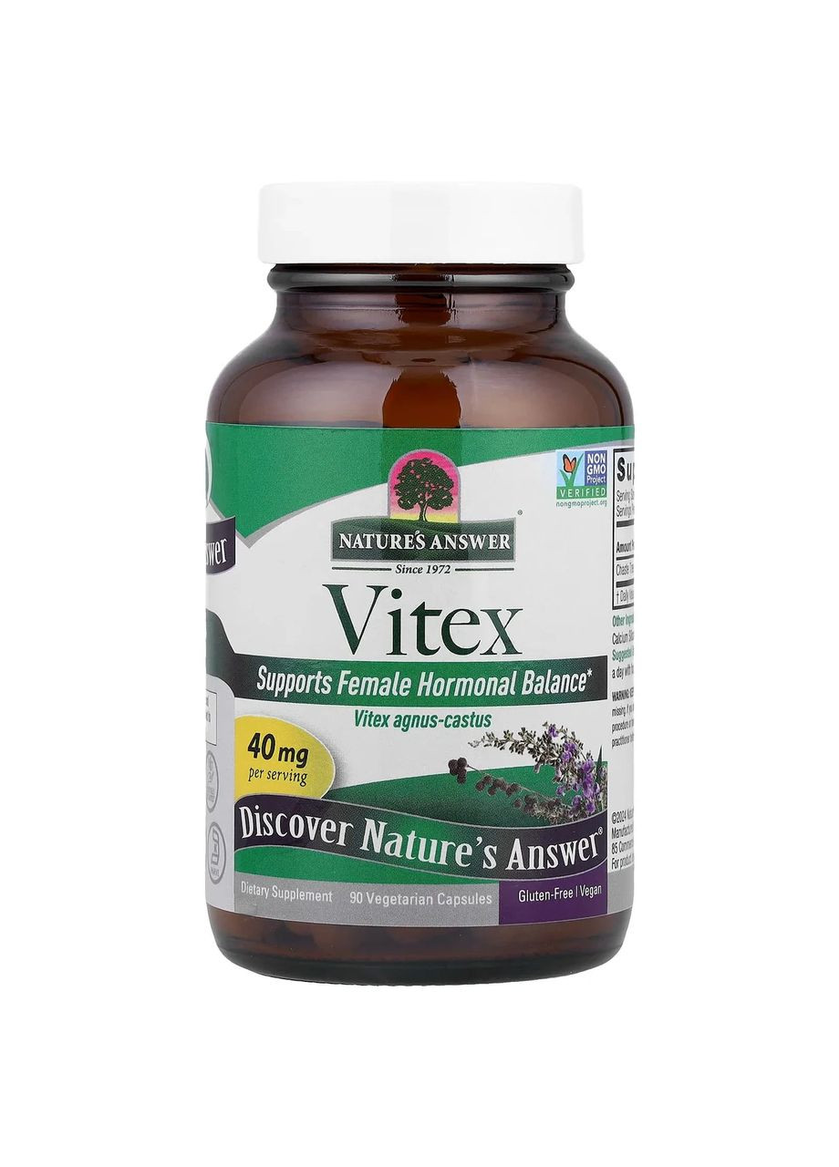 Витекс Vitex ягода Авраамового дерева, 90 капсул Nature's Answer (369609475)