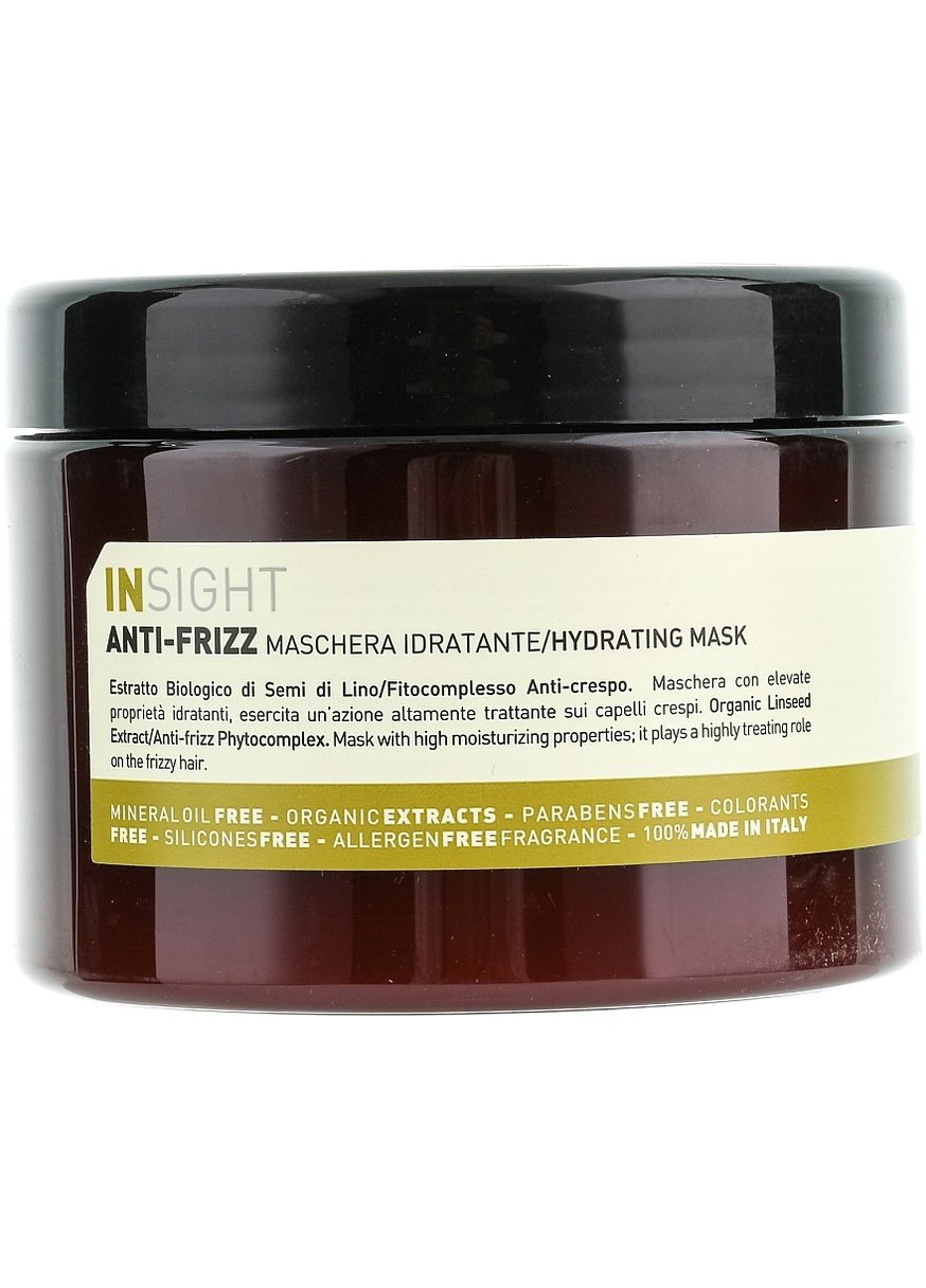 Маска зволожувальна для волосся Anti-Frizz Hair Mask Hydrating 250ml (136601-30607) Insight (368652723)