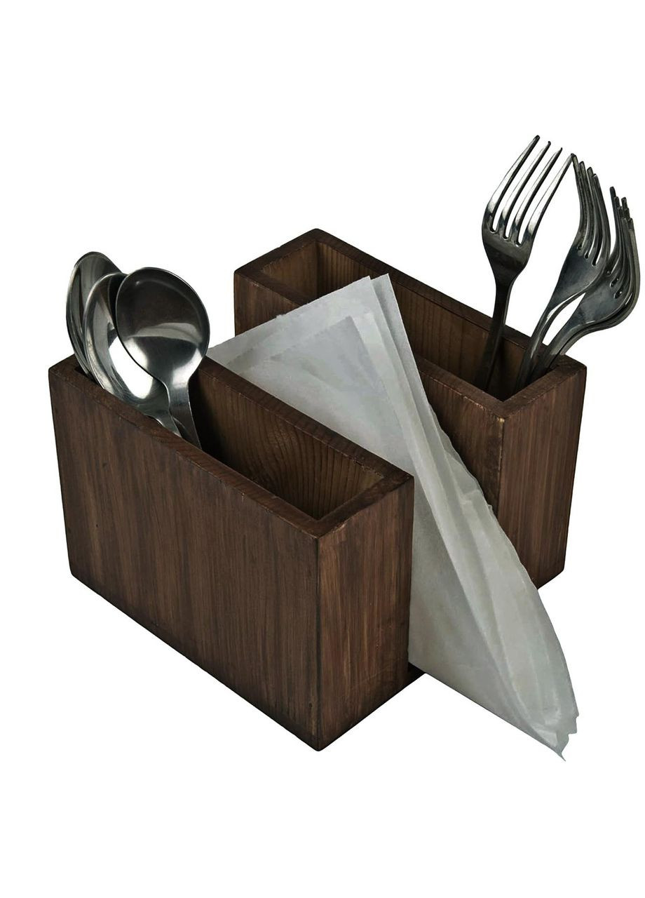 Подставка для столовых приборов из дерева Витаун капучино (ПСП-008009) No Brand (327423722)