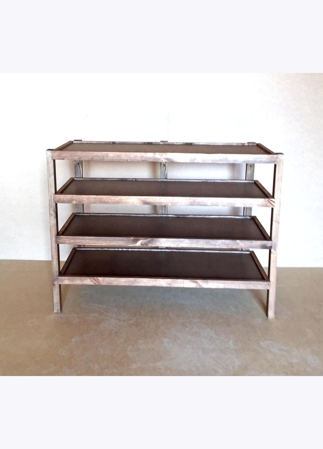 Етажерка розбірна з дерева Честер 4 полиці 40х100х80 капучино (ЄТЖ-844010080) No Brand (327844694)