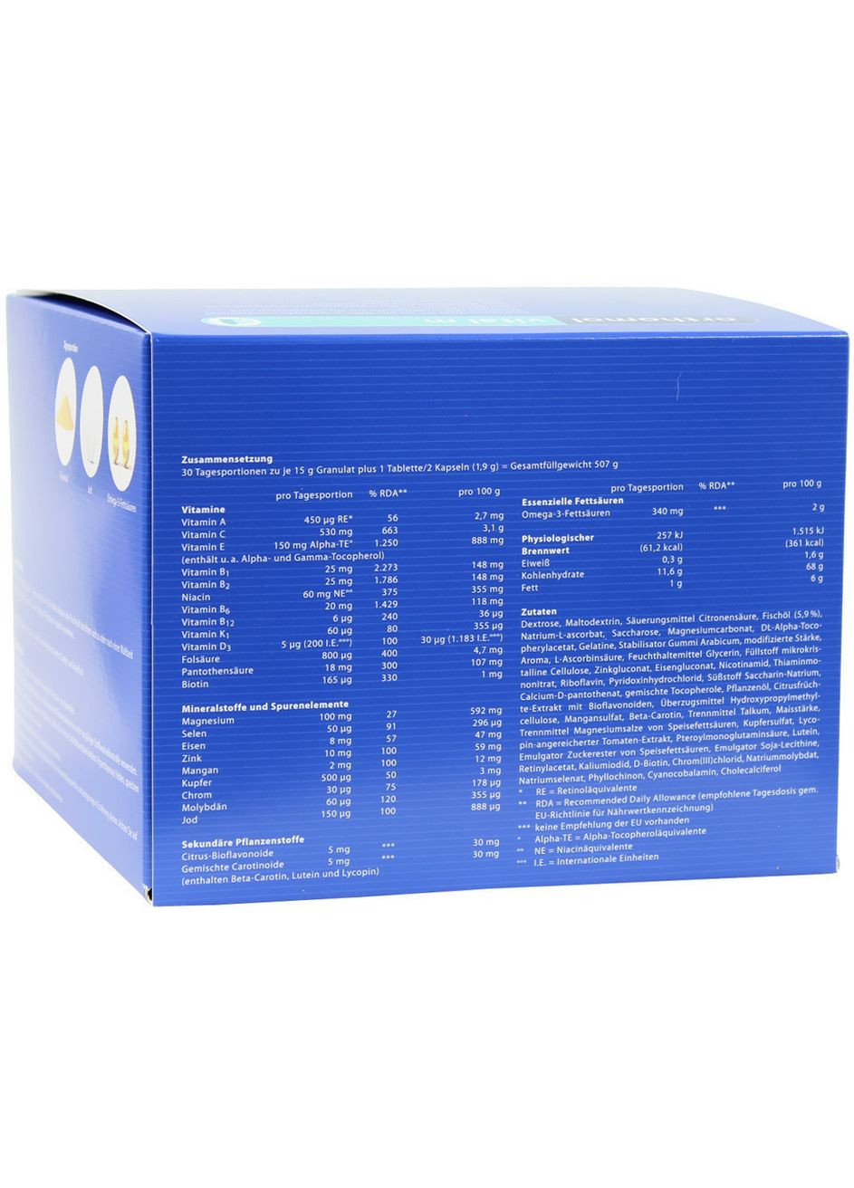 Витамины для мужчин Vital M (гранулы капсулы таблетки на 30 дней) Orthomol (280265854)