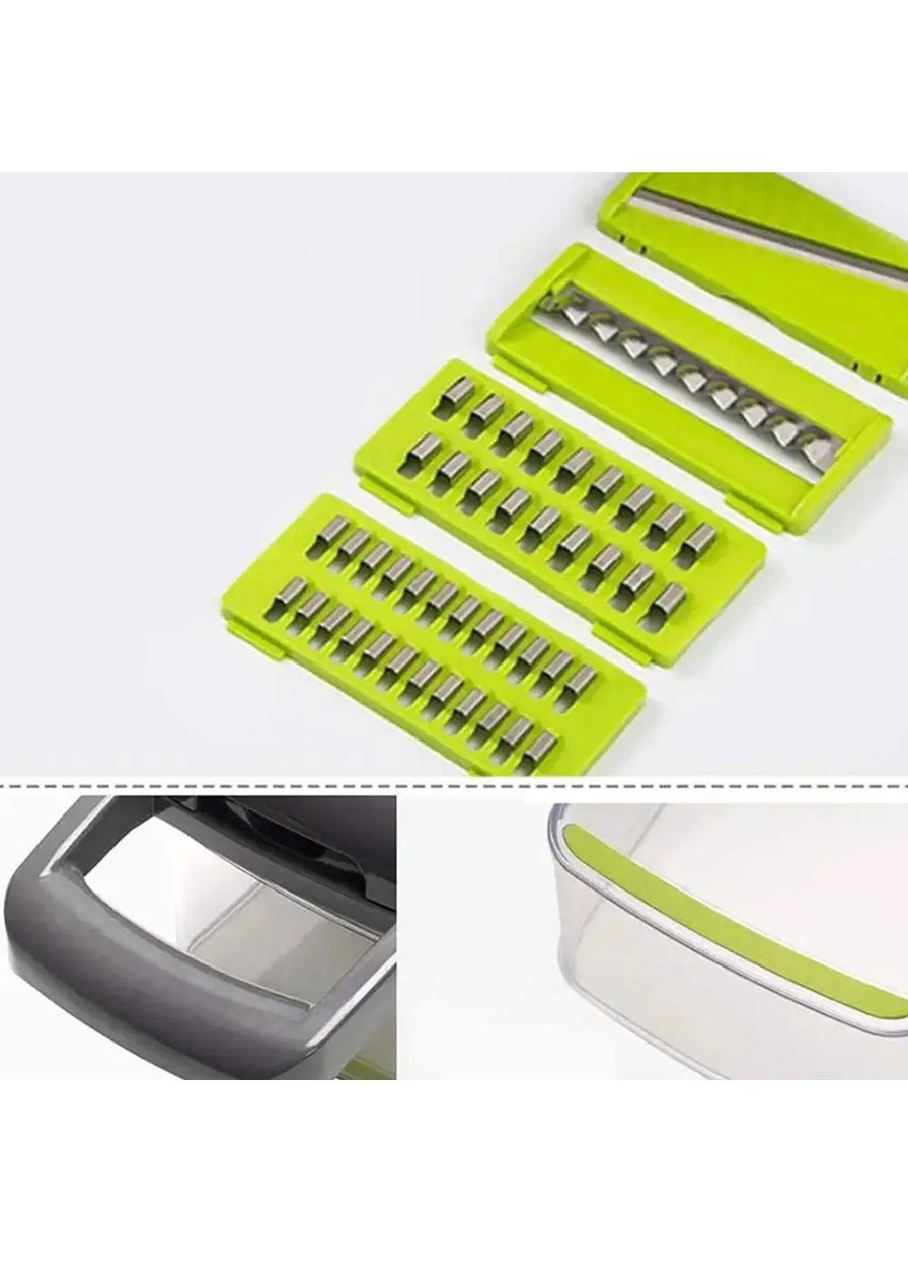 Овочерізка мультирізка подрібнювач слайсер для нарізання овочів фруктів 7 ріжучих поверхонь (480865-Prob) Unbranded (346389811)