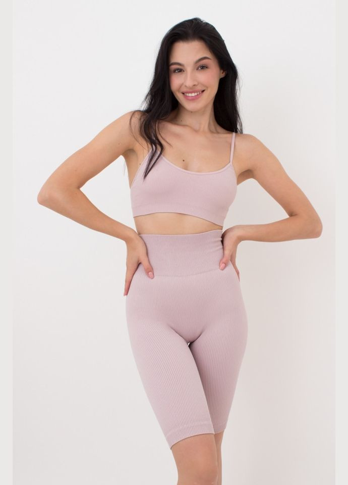 Шорти - велосипедки жіночі спортивні безшовні пуш-ап в рубчик Giulia TRACK R SHAP (301384752)