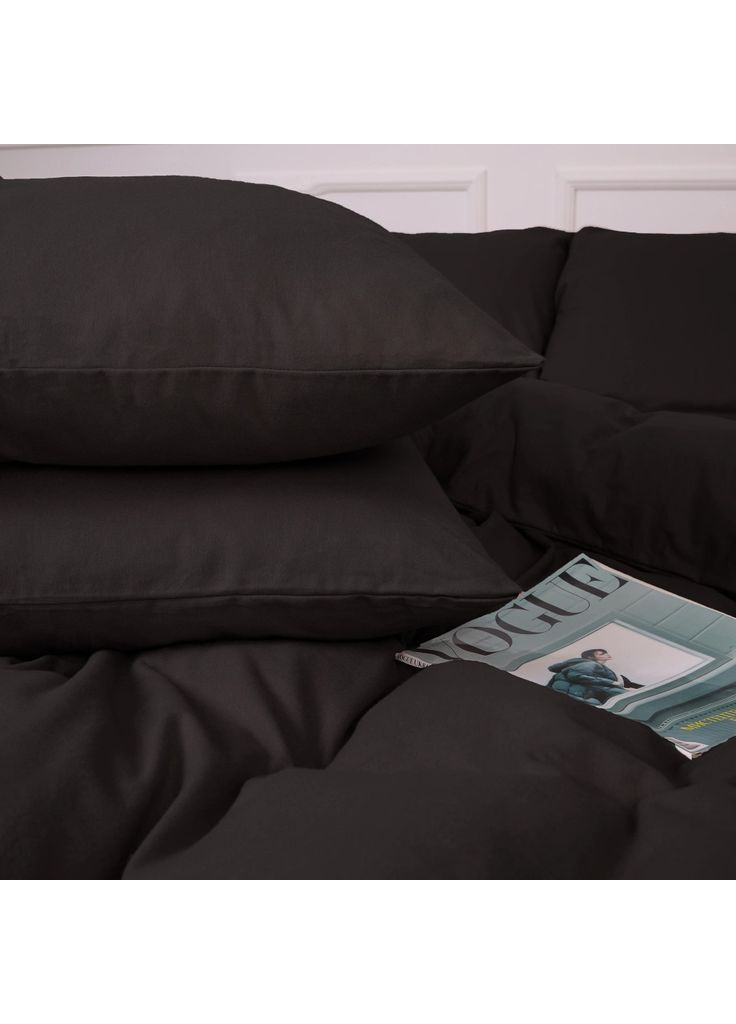 Постельное белье 002 Black Фланель 160х220 (m502984) Mirson 002 Black Фланель 160х220 Полуторний Євро (369018502)