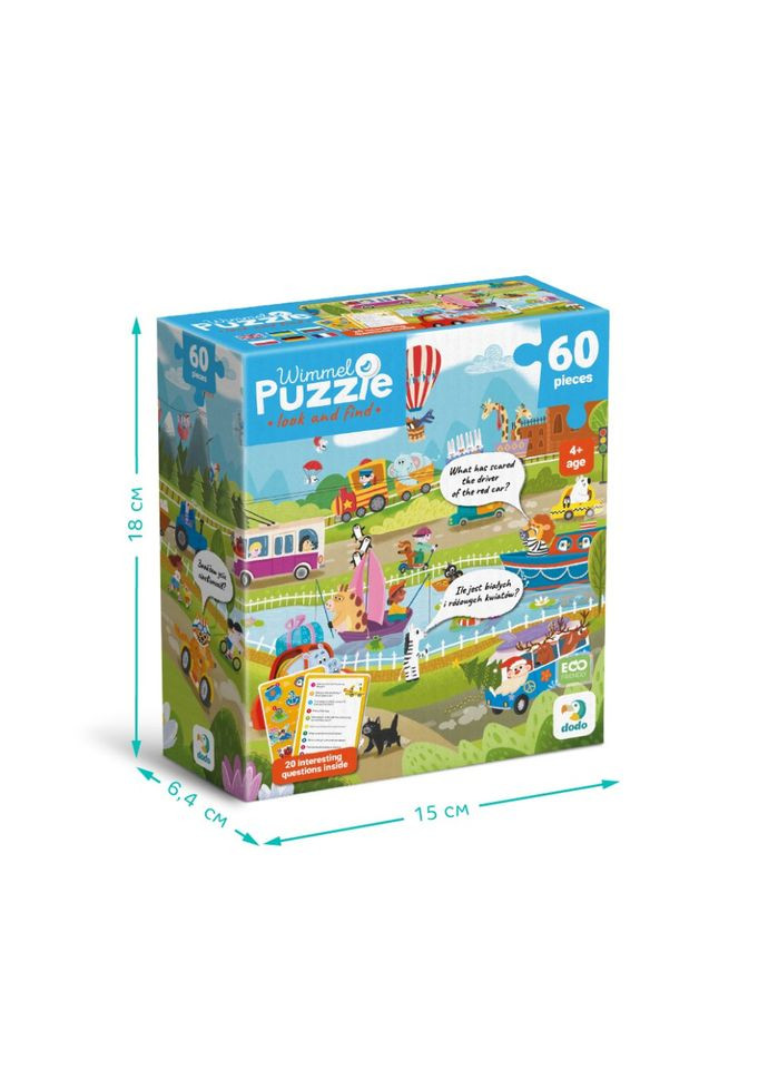 Дитячий віммельпазл "Диво-транспорт" 300660, 60 елементів DoDo Toys (367961958)