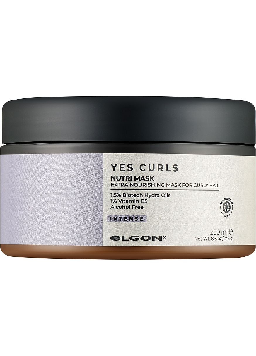 Маска питательная для вьющихся волос Yes Curls Nutri Mask 500ml (1211130-187752) Elgon (368630139)