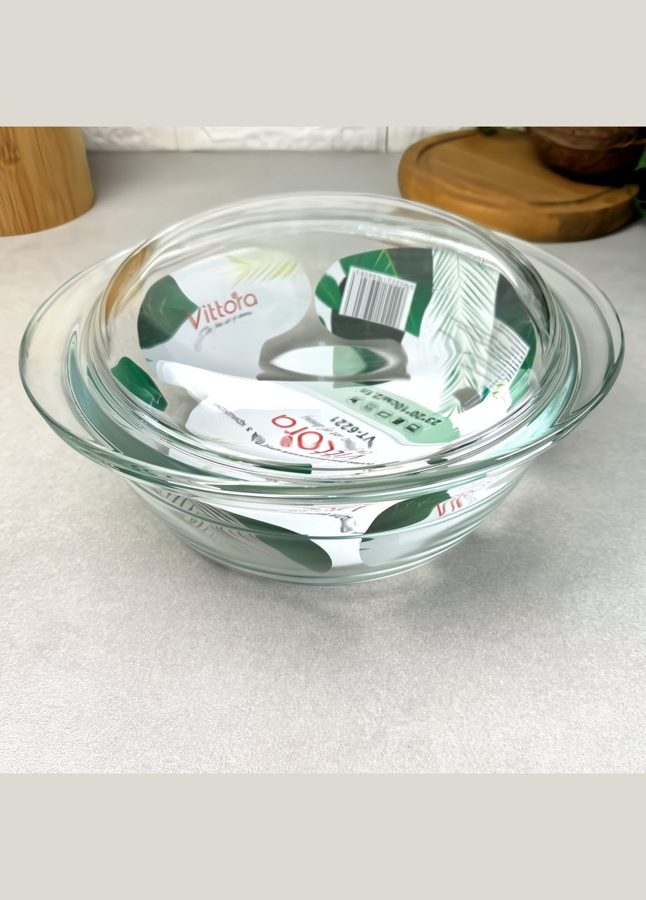 Скляна каструля 2.1 л Vittora (303213002)