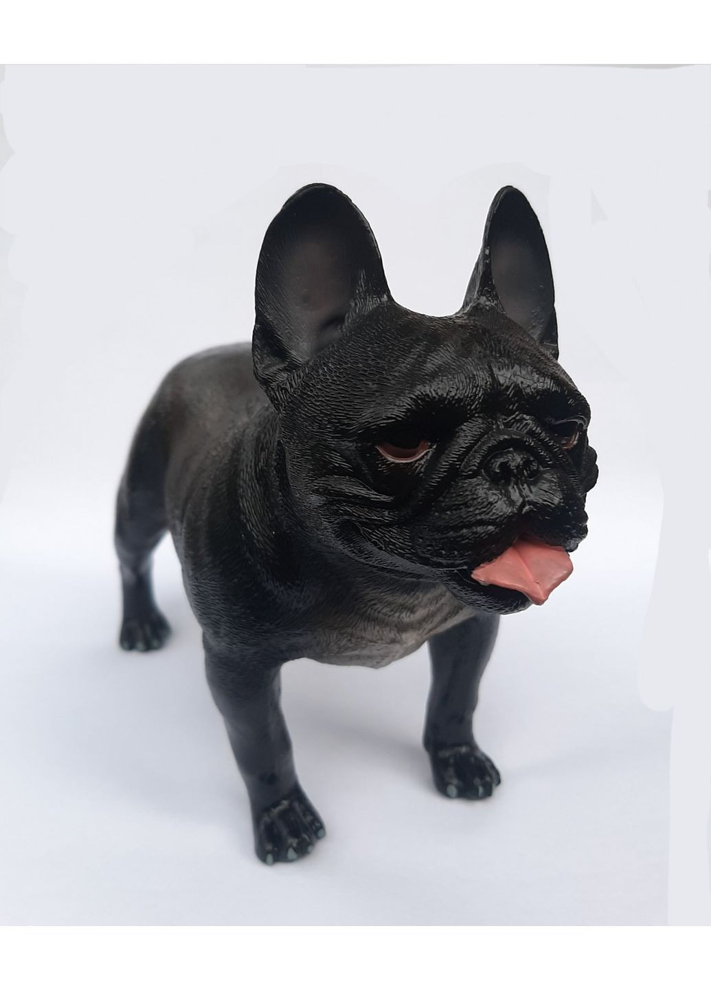 Статуэтка, декоративная интерьерная фигурка Французский бульдог, черная No Brand (362206928)