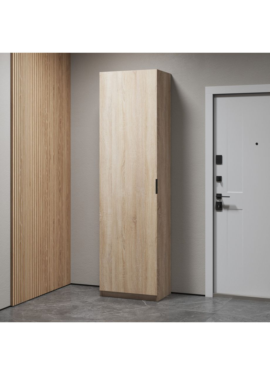 Шафа пенал для одягу з висувною вішалкою в передпокій 600x2200x400 (hm-42-sn) VAYS (363134636)