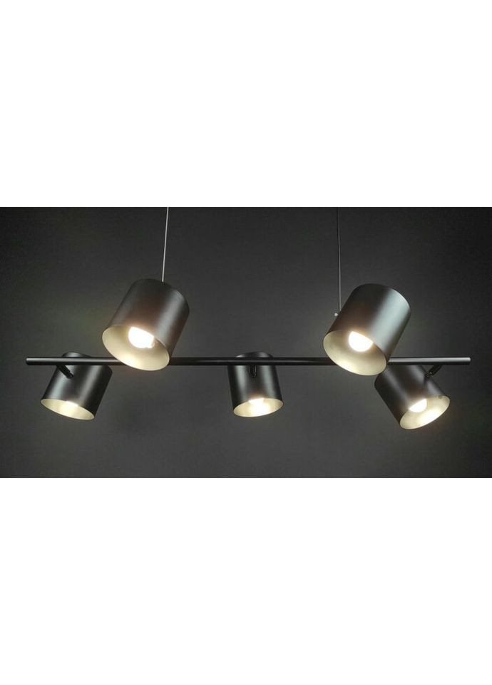 Люстра підвісна на 5 лампочок 27690 Чорний 25-150х40х101 см. Sunnysky (335975229)