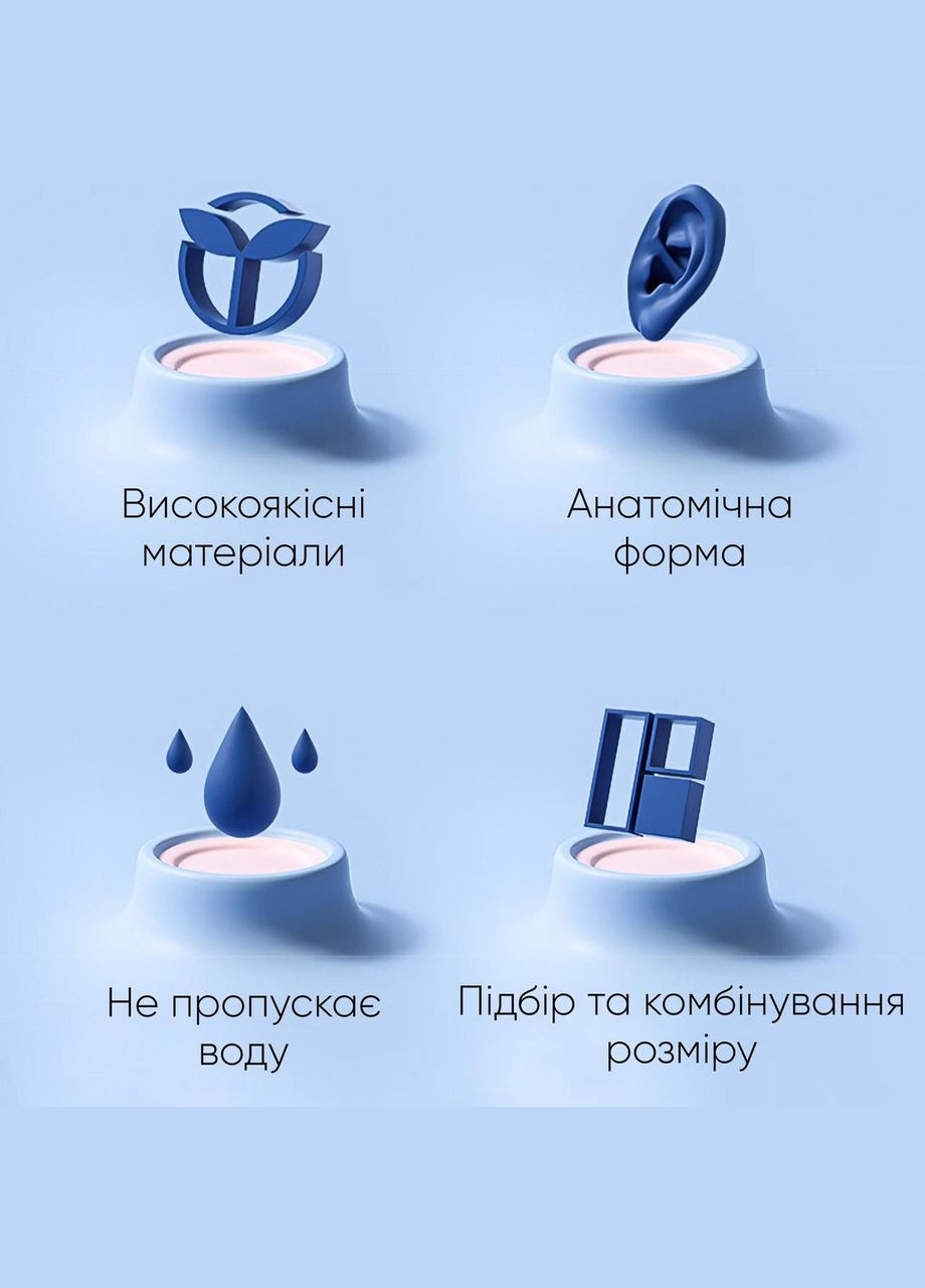 Бервуха (Беруші) Renvo Light Синій Уні (2SC120-04) Quechua (315726378)