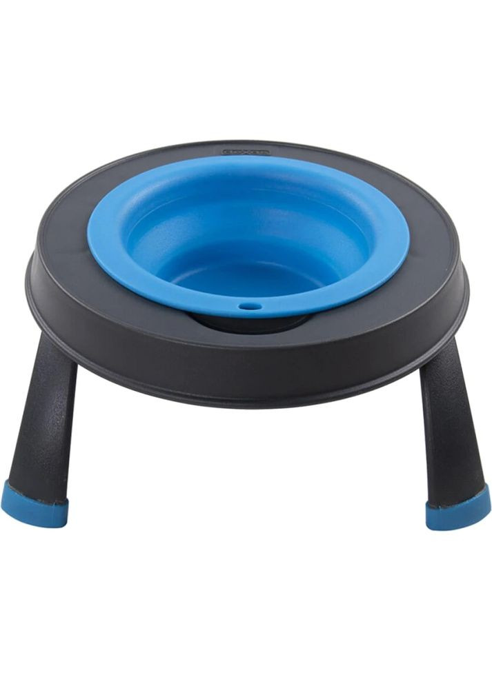 Миска одинарная Single Elevated Feeder Large на складной подставке 960мл, для собак, голубая Dexas (364489019)
