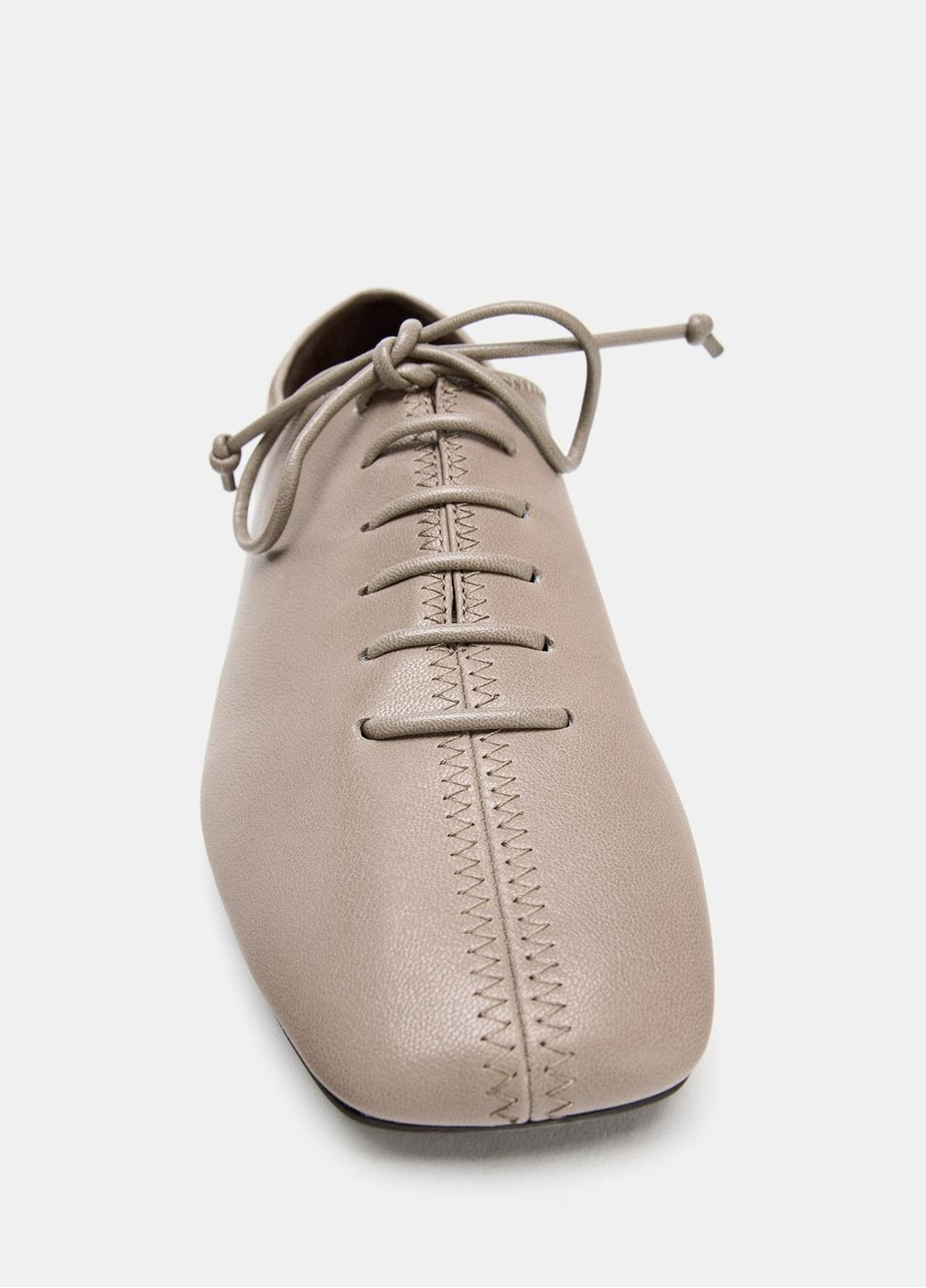 Zara Туфлі сіро-коричневий з натуральна шкіра, іспанія — демісезон (367107469)