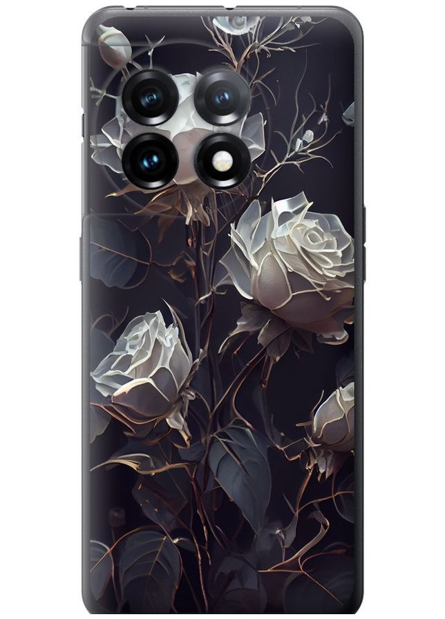 Силиконовый чехол 'Розы 2' для Endorphone OnePlus 11 (260599052)