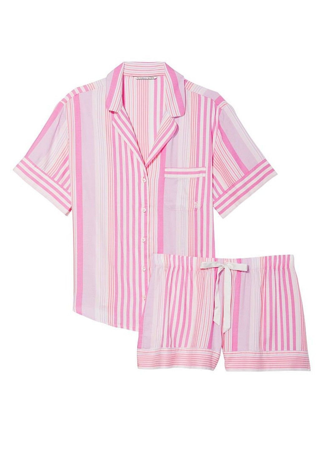 Комбинированная всесезон пижама фланель flannel short pajama Victoria's Secret