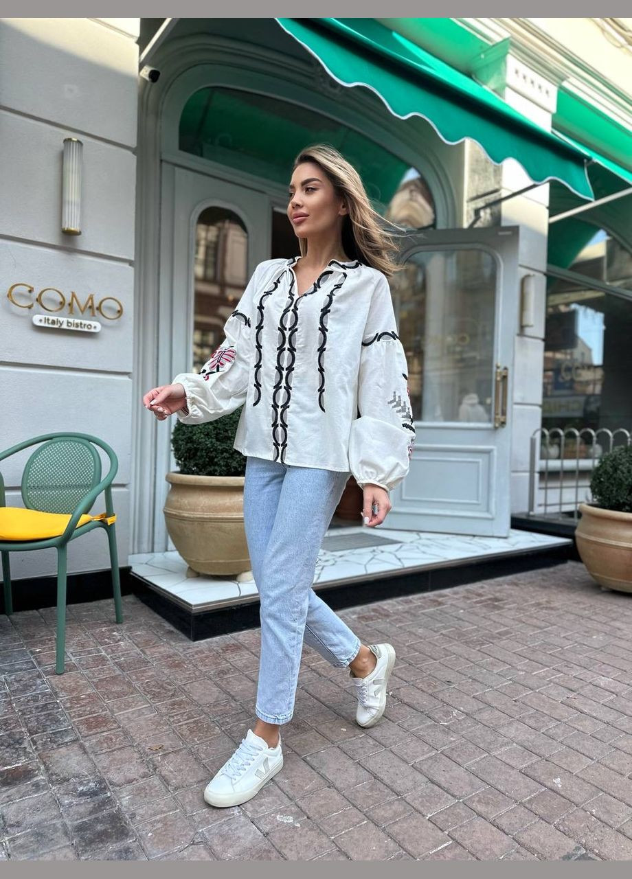 Жіноча вишиванка Квита біла ESQ 4701 (303898818)