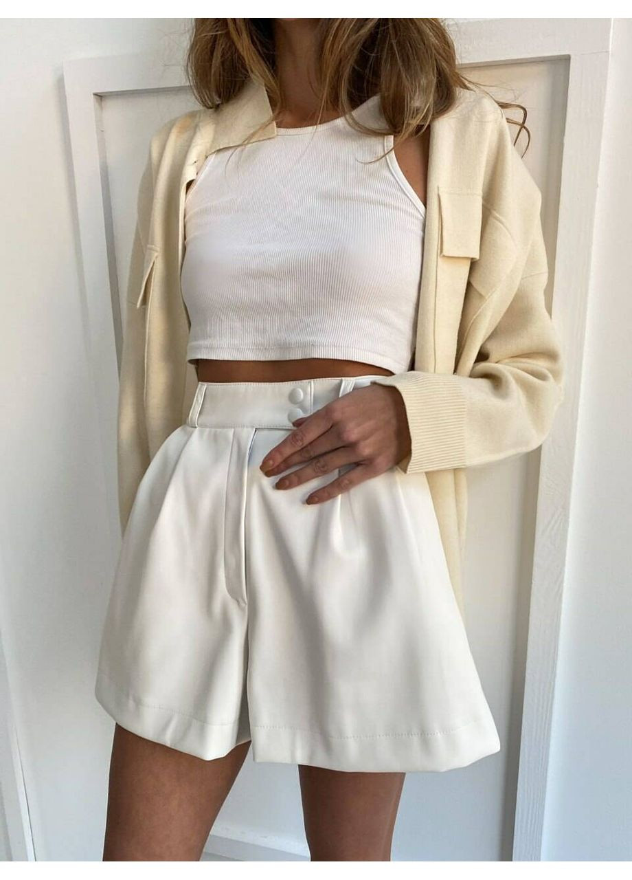 Женские шорты из экокожи MARTI с карманами (mil466) milirud (366873381)