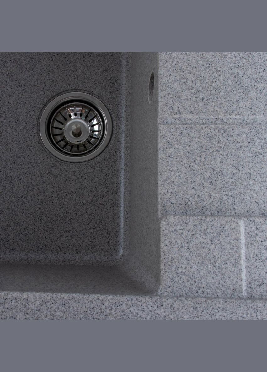Гранитная мойка для кухни 6550 INTENSO матовая Серая Valeso (336937428)