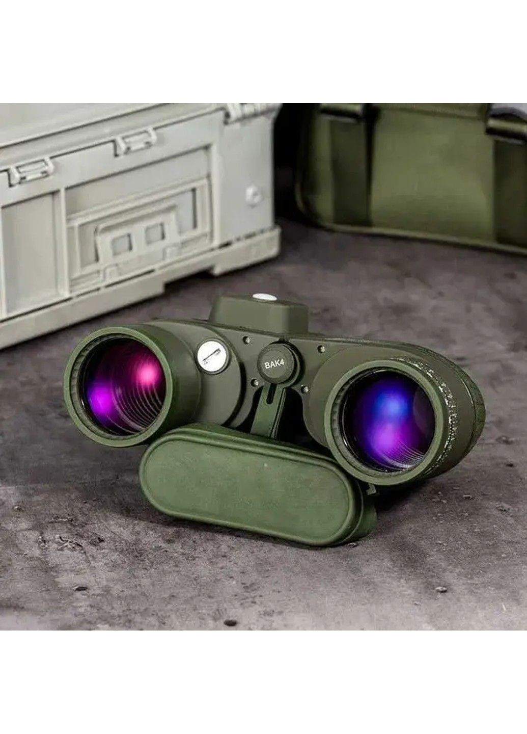 Потужний морський бінокль Boshile HD 10х50 із компасом (Зелений) No Brand (332637018)