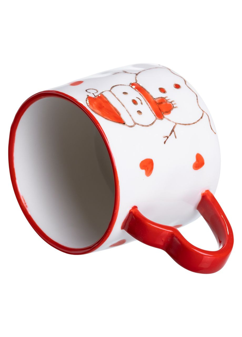 Новогодняя фарфоровая чашка Снеговик 350 (мл) FM-CS-55A Yiwu (370974847)