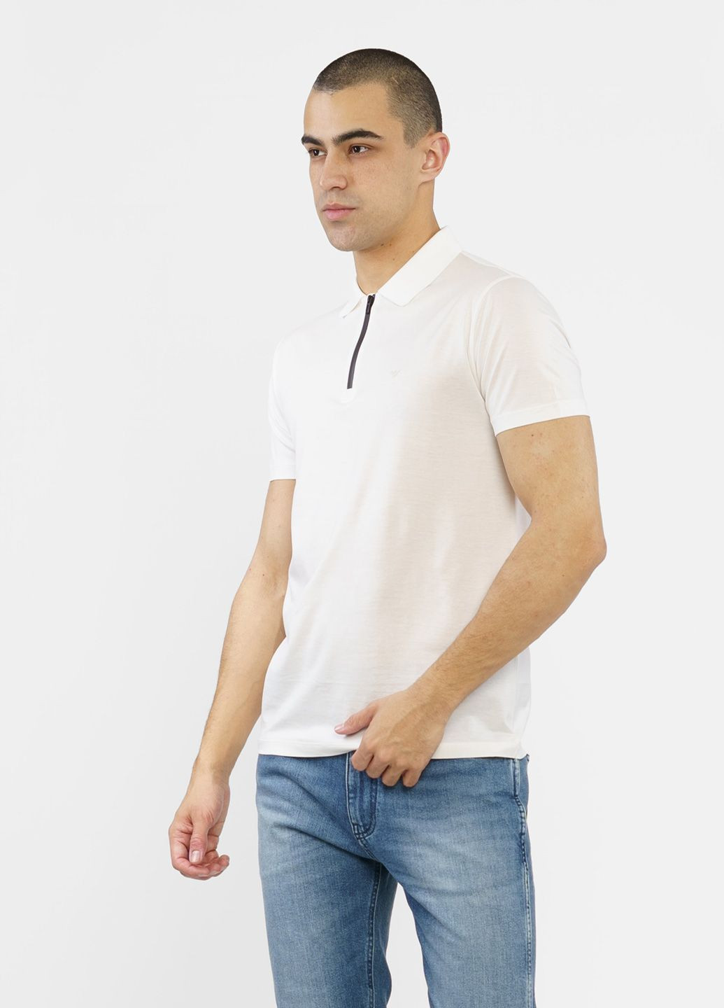 Белая футболка-поло для мужчин Emporio Armani