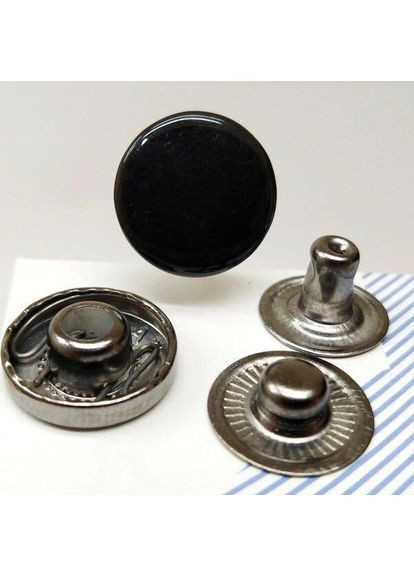 Кнопка Альфа 15мм Чорна (10шт) (00247) Plus-plus (352752220)