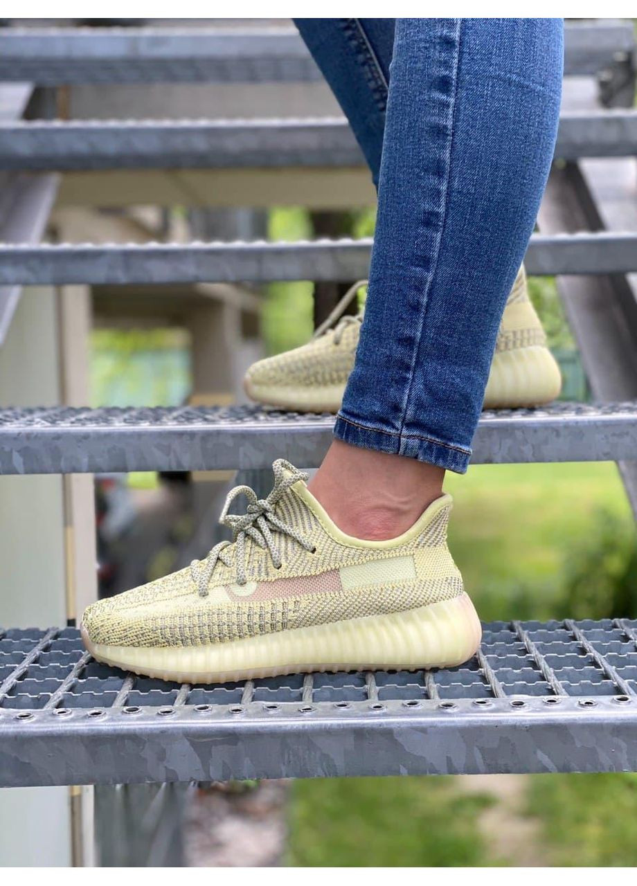 КРОСІВКИ ЖІНОЧІ ADIDAS YEEZY BOOST 350 V2 ANTILA REFLECTIVE АДІДАС ІЗІ БУСТ No Brand жовті демісезони (369389376)