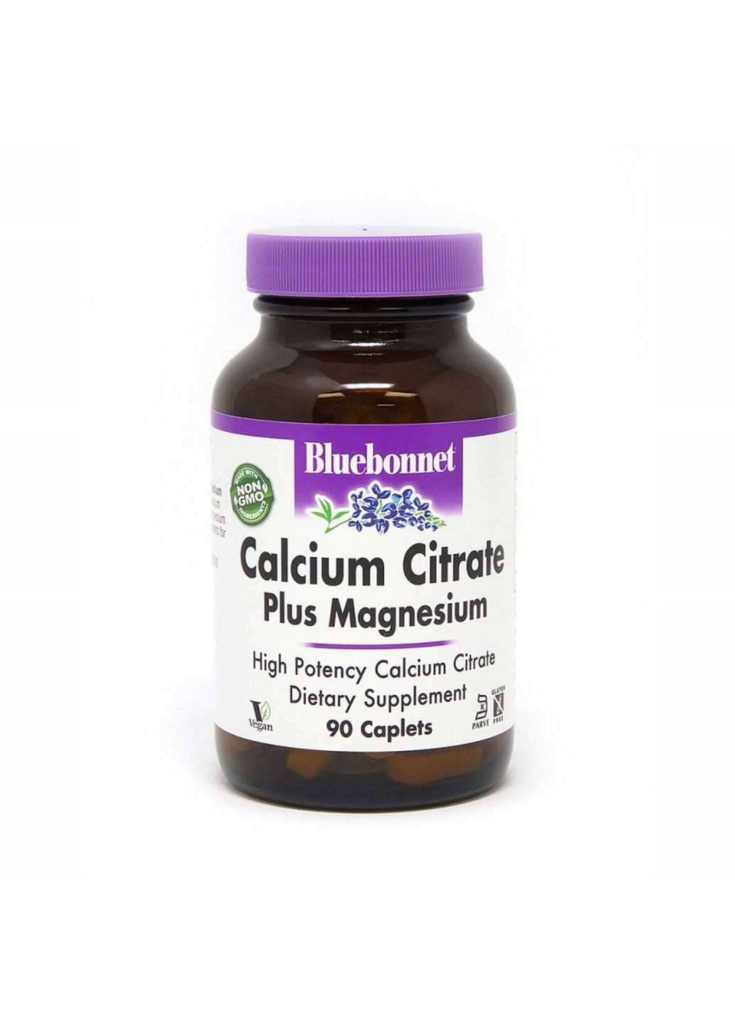 Вітаміни та мінерали Calcium Citrate Plus Magnesium, 90 капсул Bluebonnet Nutrition (293339200)
