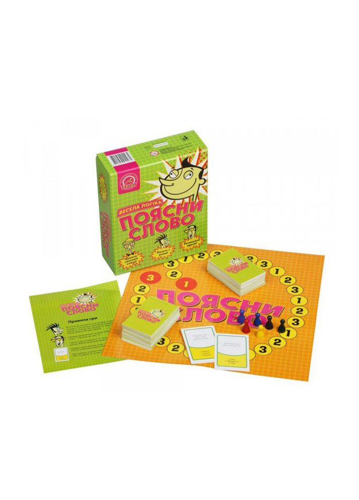 Настольная игра "Поясни слово Веселая Логика" цвет разноцветный 00-00042287 Arial (314889073)