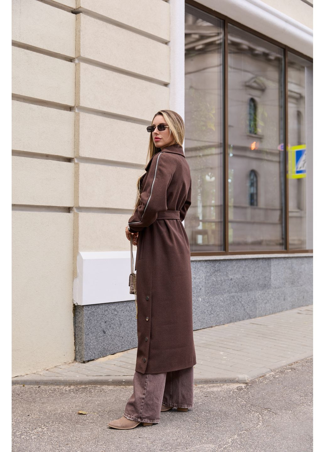 Темно-коричневое демисезонное Пальто MN