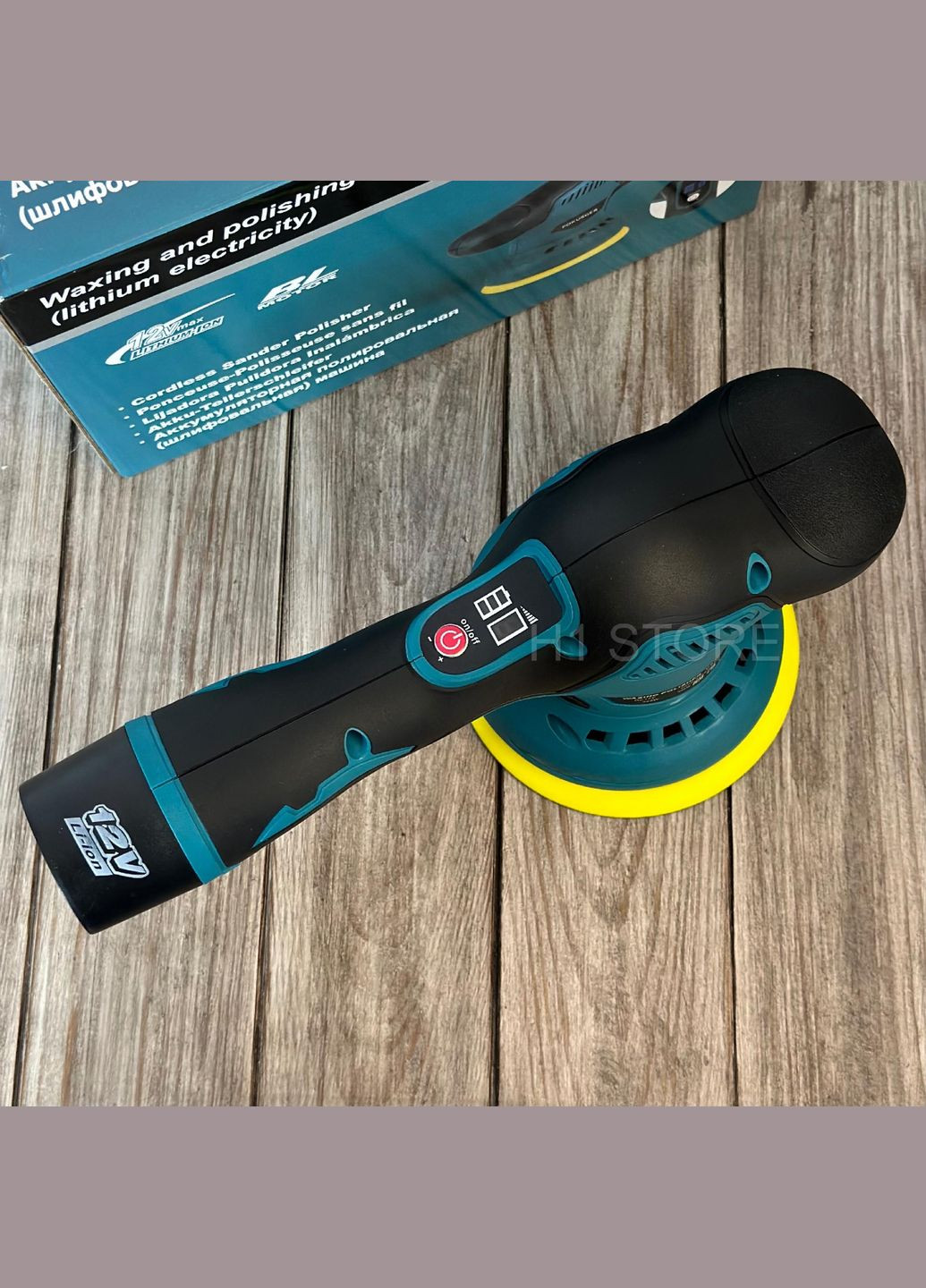 Шлифовально-полировочная машина YK49 2 аккумулятора черного цвета. (41988-YK49_1540) XPRO (303912491)