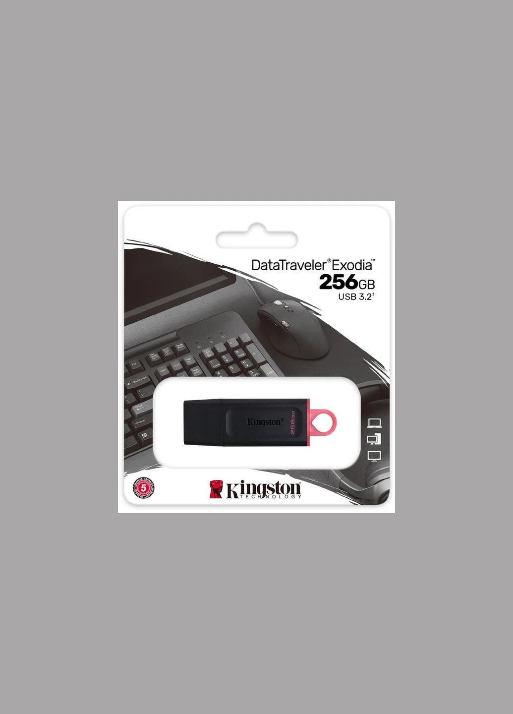USB Flash 256GB USB 3.2 DataTraveler Exodia Black/Pink (DTX/256GB) Kingston (329882390)