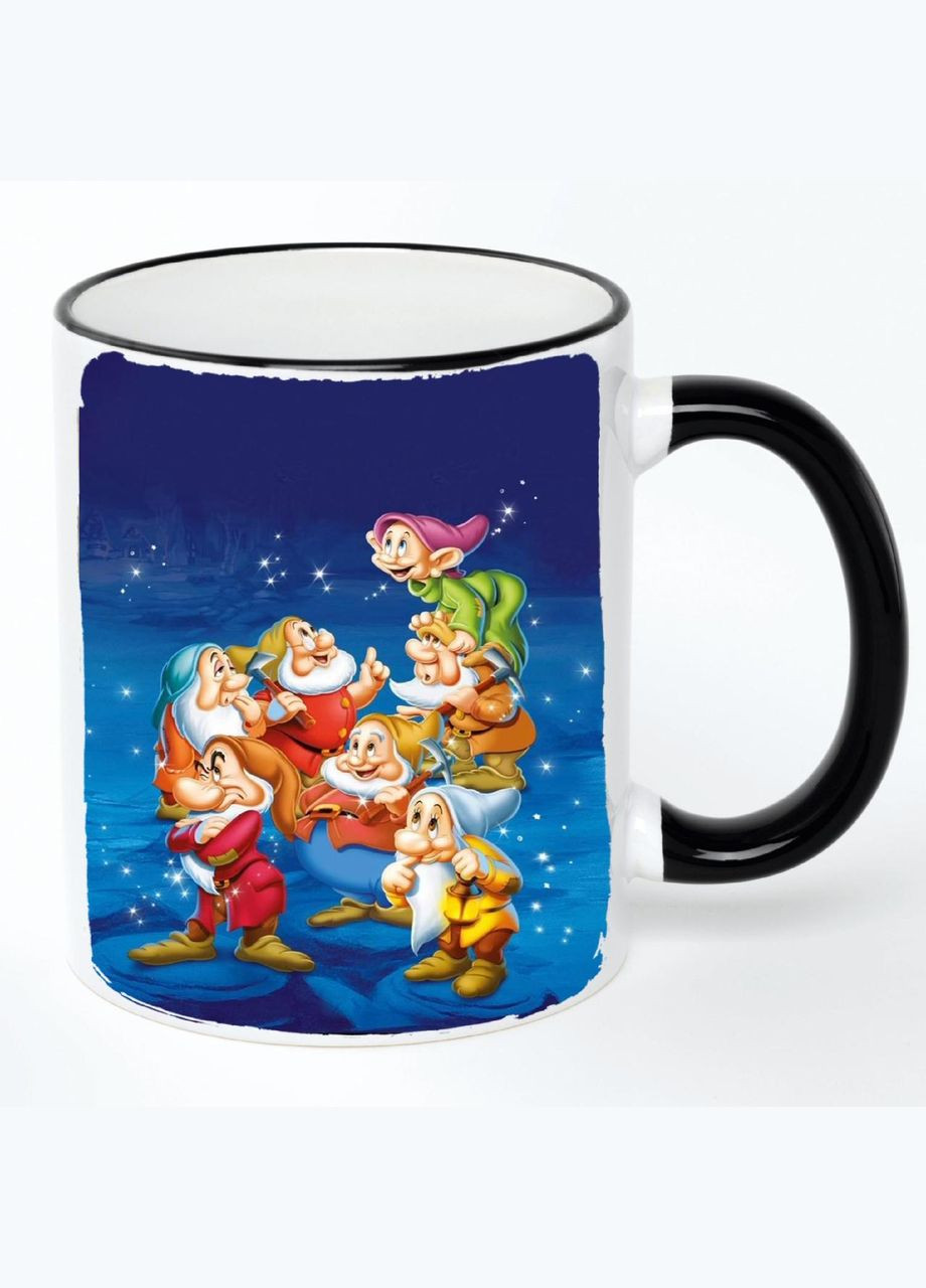 Чашка з дитячим малюнком (кухоль, кружка) #0048 Біла з чорною ручкою 330 мл No Brand (322712711)