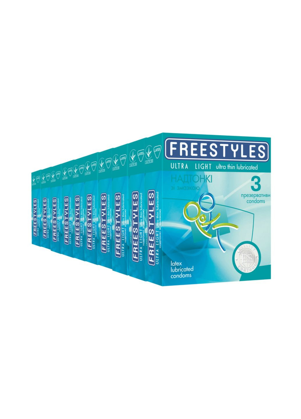 Презервативы Ultra Light Ультратонкие 10 упаковок по 3 шт. FREESTYLES (361081848)