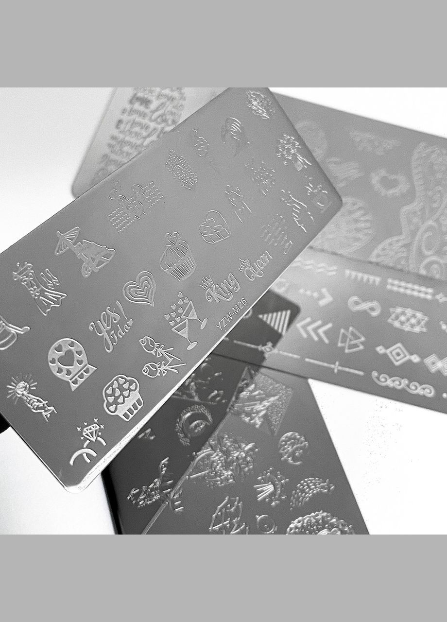 Пластина для стемпінгу метал Ноготок (303357972)