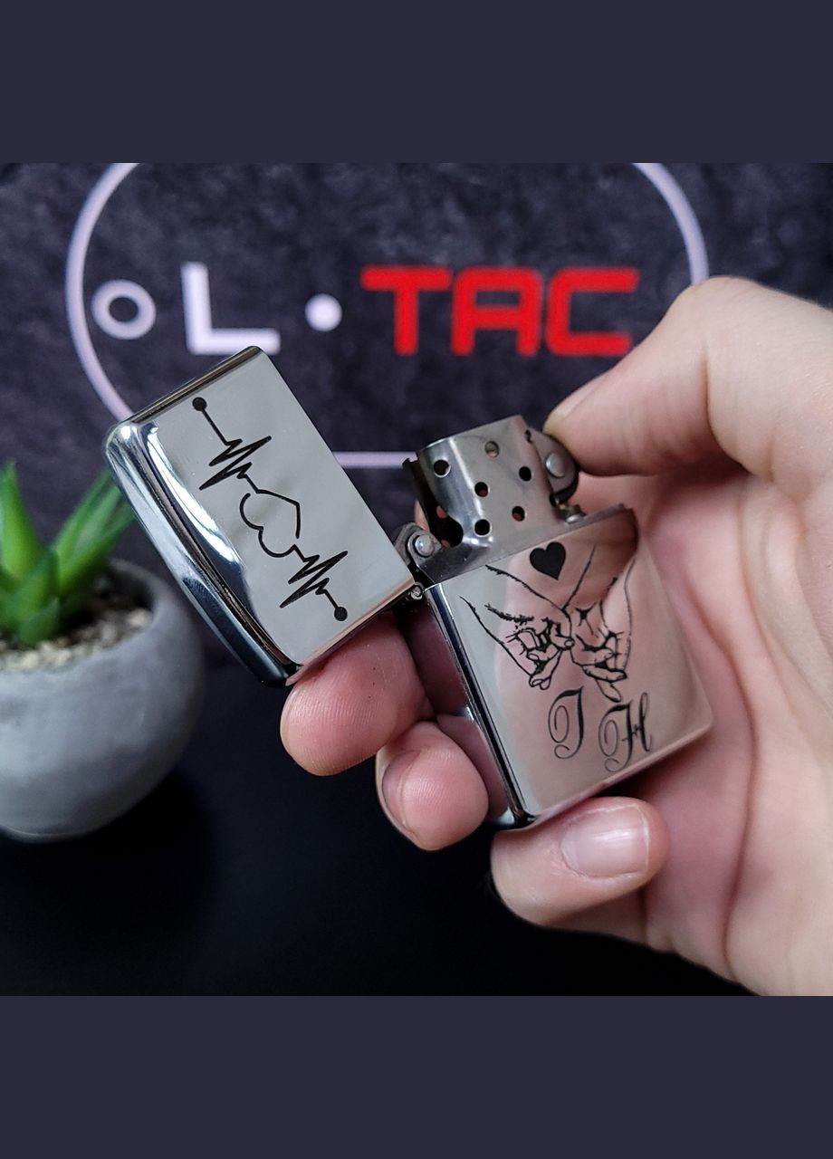 Бензинова запальничка з лазерним гравіюванням. Подарунок для чоловіка. Індивідуальне гравіювання No Brand (300672512)