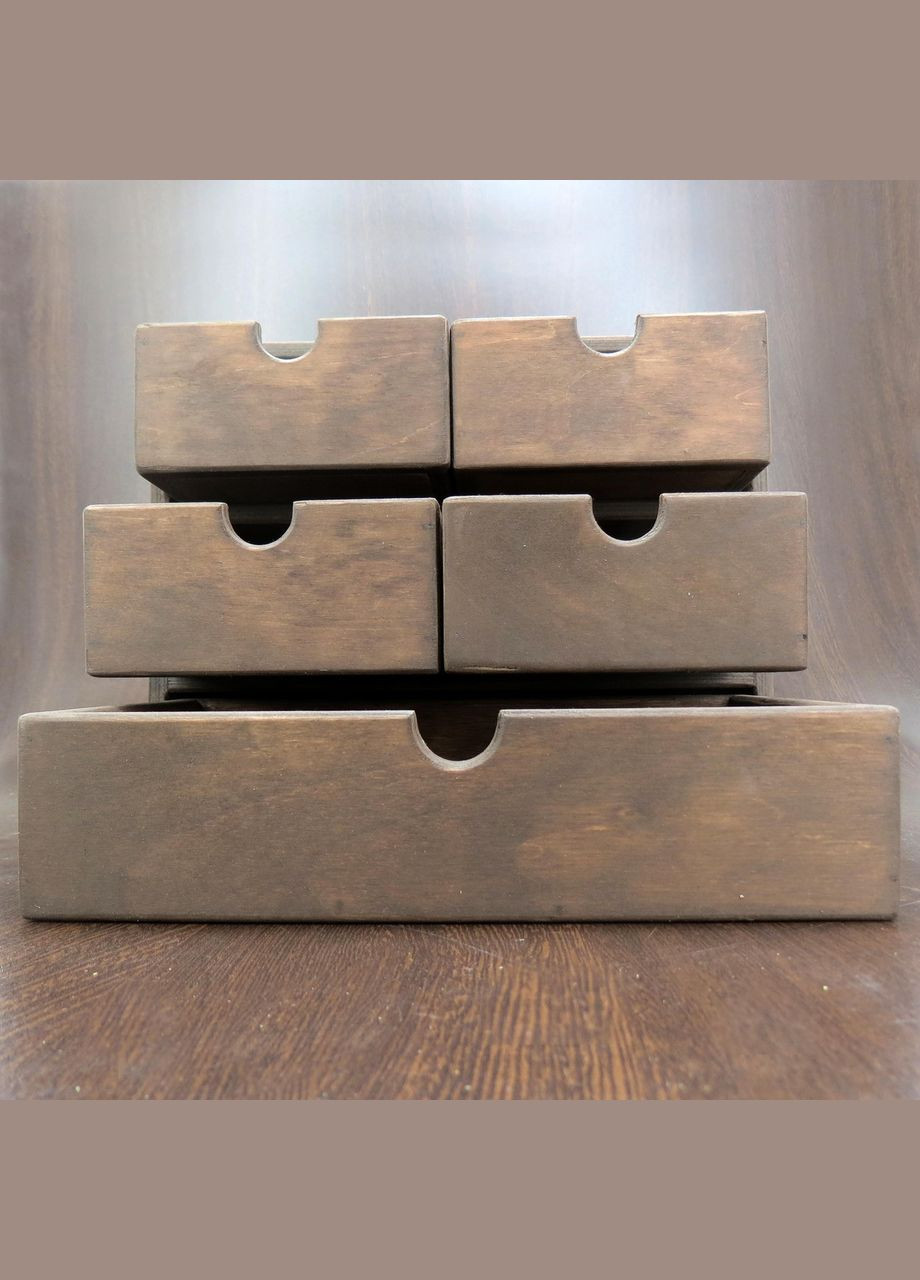 Мини-комод из дерева Мерсинг мокко (МНК-002810) No Brand (328225188)