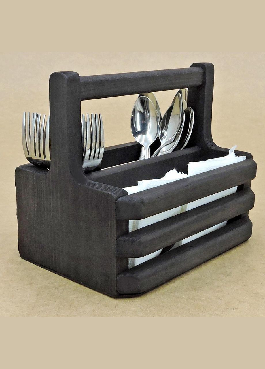 Підставка для столових приладів з дерева Ойло венге (ПСП-003312) No Brand (327426642)