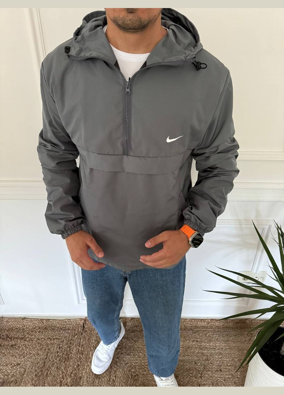 Графитовая демисезонная ветровка No Brand